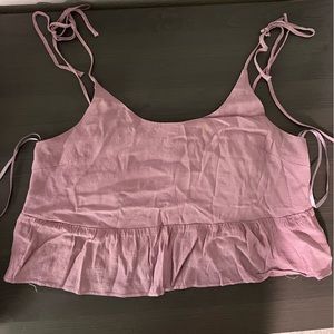 Cute going out purple crop top